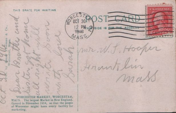 Postcard back I